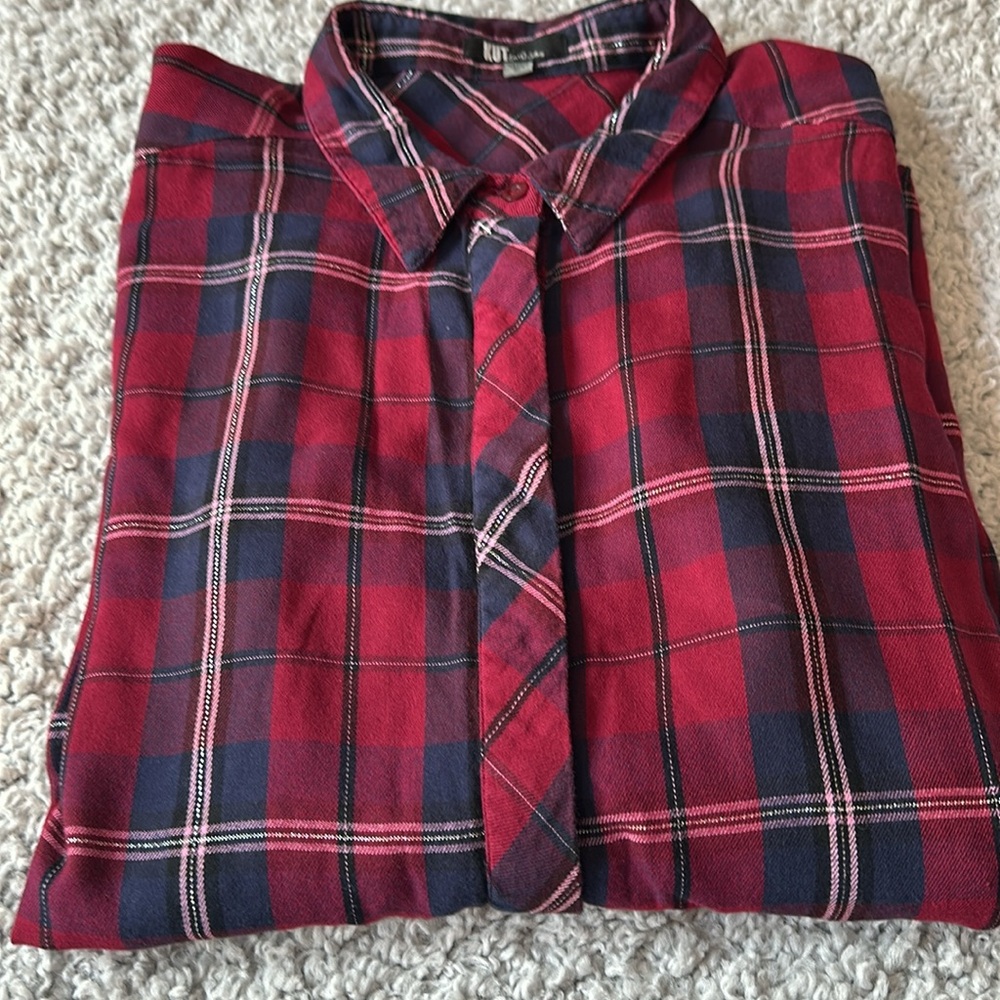 KUT women’s flannel shirt Size XL - Picture 4 of 7